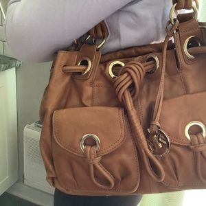 Michael Kors tan leather handbag